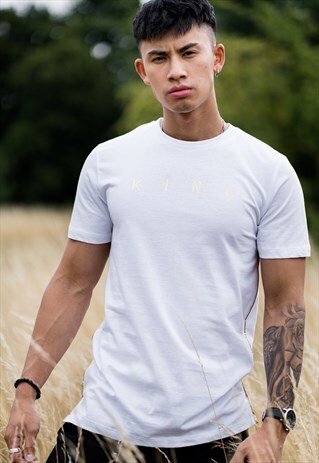 TENNYSON GOLD T-SHIRT - WHITE
