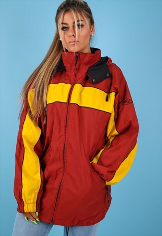 VINTAGE WINDBREAKER JACKET IN MULTI NJ677