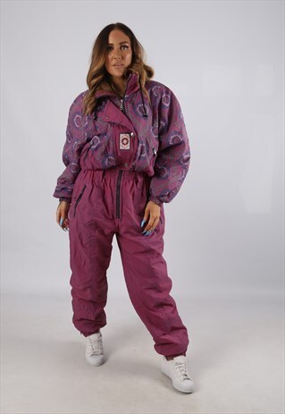 VINTAGE RODEO FULL SKI SUIT SNOW SPORTS UK XL 16 (J2U)
