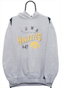 Vintage Iowa Hawkeyes NCAA Grey Hoodie Womens