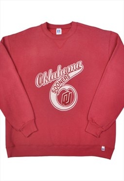 Vintage Russell Athletic Oklahoma Sooners Sweater Red Large