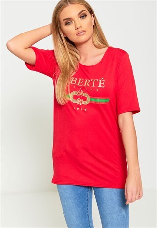 LIBERTE SLOGAN T-SHIRT