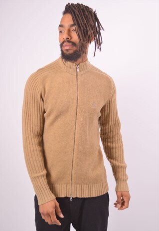 VINTAGE TIMBERLAND CARDIGAN SWEATER KHAKI