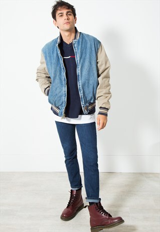 VINTAGE BOMBER DENIM BLANKET / S1935