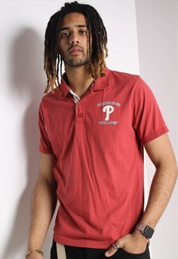 Vintage MBL Phillies Polo Shirt Red