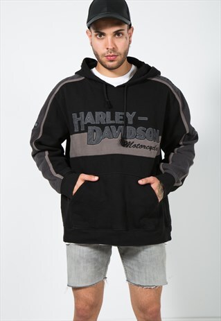 VINTAGE 90'S HARLEY-DAVIDSON HOODIE / S1077