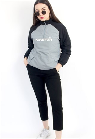90'S RETRO SPELL-OUT 1/4 ZIP PULLOVER JACKET