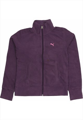 Puma 90's Zip Up Fleece XSmall Burgundy Red