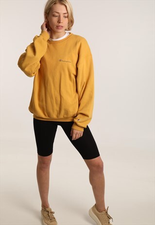 90S CHAMPION PRINTED SPELLOUT SWEATSHIRT