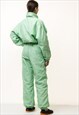 OVERALL GREEN SKI SUIT M WOMEN SKI SUIT WOMENS CLOTHING 4821