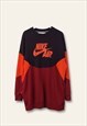 Vintage Nike Sweatshirt Y2K in Orange M