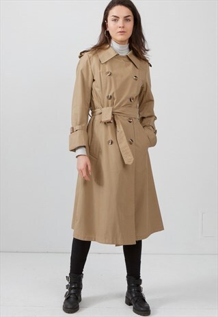 VINTAGE BROWN JOHAN SKOGLUND TRENCH COAT