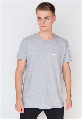 GREY RAWWW (WHITE) T-SHIRT