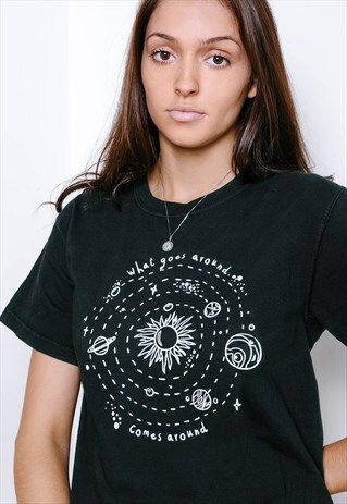 WHAT GOES AROUND COMES AROUND GRAPHIC T-SHIRT