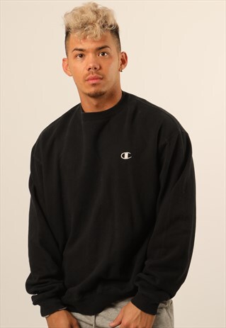 VINTAGE CHAMPION EMBROIDERED LOGO SWEATSHIRT