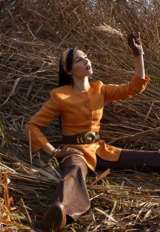 VINTAGE 70'S BROWN LEATHER PANTS