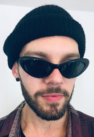 VINTAGE KURT COBAIN STYLE BLACK SUNGLASSES