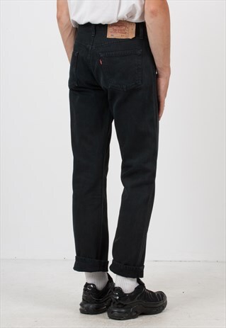 VINTAGE BLACK LEVI'S 501 FIT DENIM JEANS