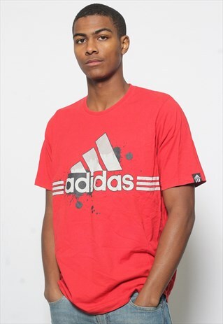 VINTAGE ADIDAS SPELLOUT LOGO T-SHIRT