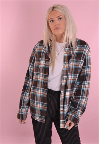 CHECK FLANNEL SHIRT GRS222