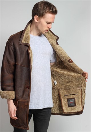 VINTAGE SUEDE SHEARLING JACKET