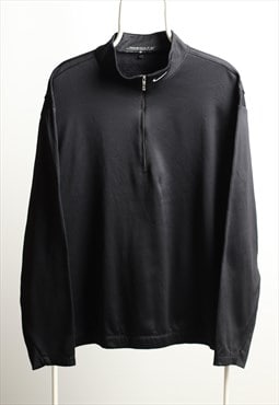 Vintage Nike Sportswear 1/3 zip Track Jacket Black