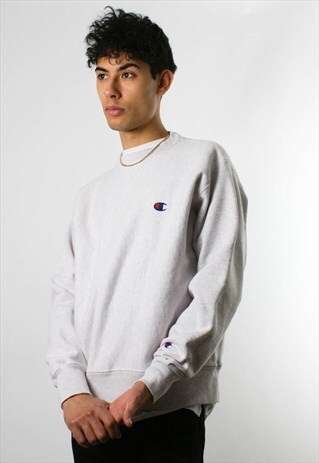 CHAMPION SWEATSHIRT, ROUND NECK SWEATER JUMPER