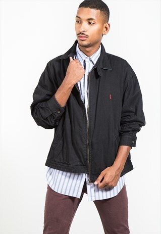 VINTAGE 80S POLO RALPH LAUREN HARRINGTON JACKET / S9433