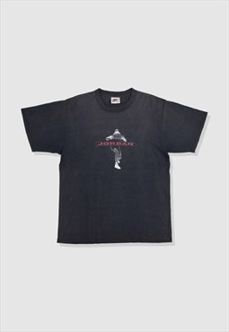 Vintage 90s Nike Air Jordan Graphic Print T-Shirt in Black