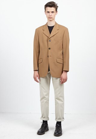 VINTAGE BROWN JEFF VILLE BLAZER JACKET