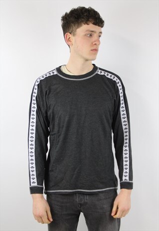 VINTAGE GREY LONG SLEEVE T-SHIRT