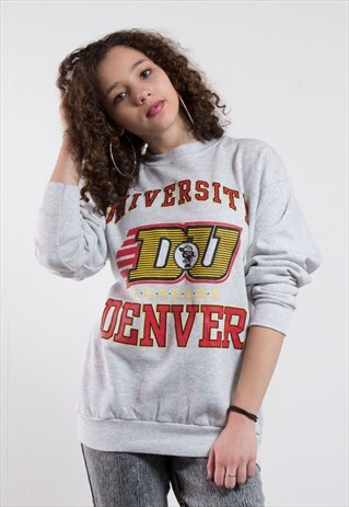 90'S UNIVERSITY OF DENVER SWEATSHIRT JUMPER