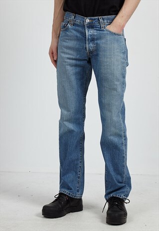 VINTAGE BLUE LEVI'S 501 FIT DENIM JEANS