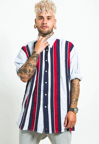 VINTAGE 80S TOMMY HILFIGER SHIRT / S6360