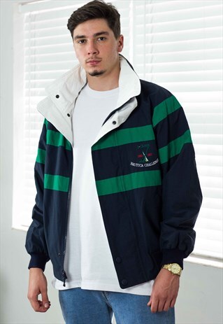 NEW VINTAGE NAUTICA JACKET LOGO 90S L 29.6