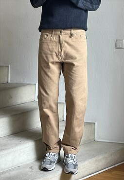 Vintage MOSCHINO Pants Trousers 90s Beige 