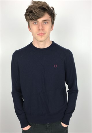 VINTAGE FRED PERRY MERINO WOOL JUMPER