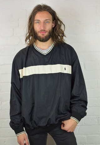 VINTAGE 90'S POLO RALPH LAUREN PULLOVER SPORTS JACKET