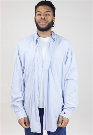 VINTAGE TOMMY HILFIGER BLUE SHIRT