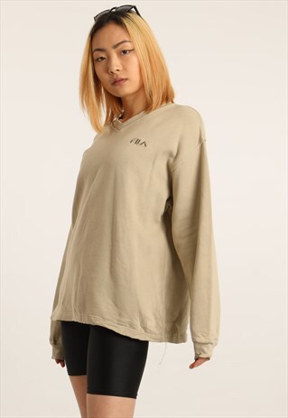 VINTAGE FILA EMBROIDERED LOGO SWEATSHIRT