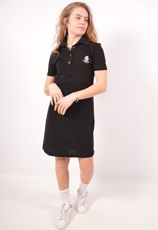 VINTAGE VALENTINO POLO DRESS BLACK