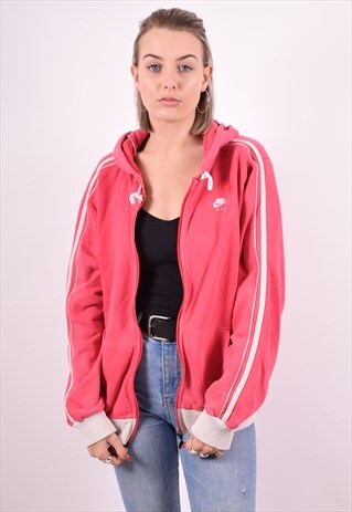 NIKE WOMENS VINTAGE HOODIE JACKET XXL PINK 90'S