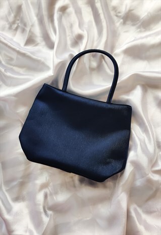 VINTAGE SHIMMERY BLUE MINI HANDBAG