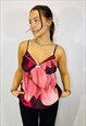 VINTAGE SIZE M TED BAKER FLORAL CAMI TOP IN MULTI