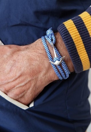 ANCHOR ON ROPE BRACELET