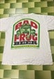VINTAGE 90S BAD FROG BEER T-SHIRT DOUBLE SIDED PRINT