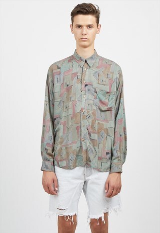 VINTAGE GREEN DI PINNET LONG SLEEVE SHIRT