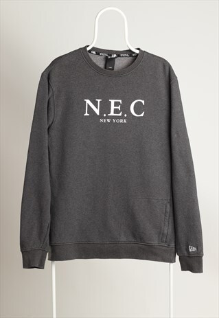 VINTAGE NEW ERA CREWNECK SWEATSHIRT GREY