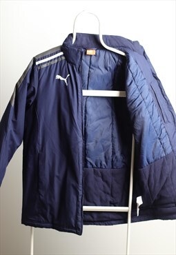 Vintage Puma Reading FC Winter Padded Jacket Navy