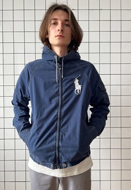 Vintage POLO RALPH LAUREN Jacket Hooded Blue